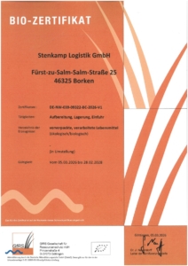 BIO-Zertifikat_Stenkamp_Logistik
